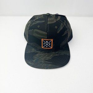 Neff Men's Tilted Patch SB Snapback Hat - GREEN CAMO One Size NWT